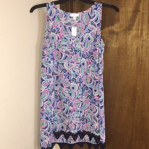 Charming Charlie’s- Paisley Lace Trimmed Tank